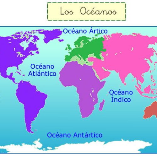Los continentes y océanos